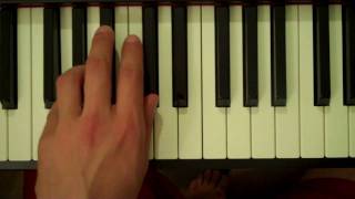 How To Play a G Diminished Triad on Piano (Left Hand)