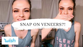 Dental nurse tries SNAP ON veneers from Wish! Hollywood smile for $2?! | Poppy Elizabeth