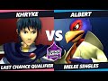 Ludwig Invitational - Khryke (Marth) Vs. Albert (Falco) SSBM Melee Tournament