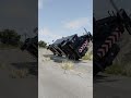 Flipping a rotator with one winch line #beamngdrive #towtruck #recovery #shorts