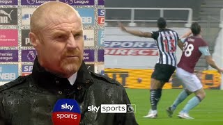 Dyche bemused by refereeing decision for Newcastle's opening goal 👀  | Post Match