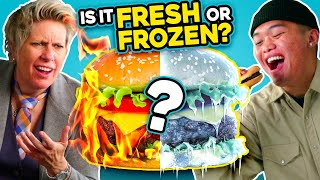 Can YOU Tell The Difference Between Fresh And Frozen Burgers? | People Vs. Food