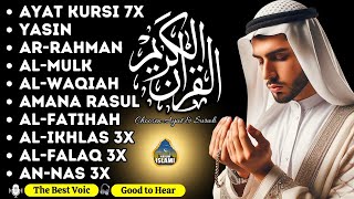 The heart touching voice of Ayat Kursi 7x,Surah Yasin,Ar Rahman,Waqiah,Al Mulk,Kahfi,Ikhlas,Falaq...