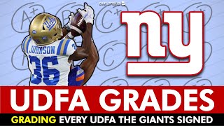 Giants UDFA Grades: All UDFAs That Signed With NY Giants After The 2024 NFL Draf