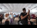 great gatsby broadway rehearsal dominique kelley dances new money with the ensemble