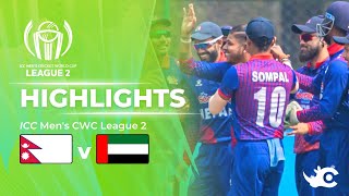 Full Highlights | NEPAL V UAE | ICC #CWCL2 Final ODI