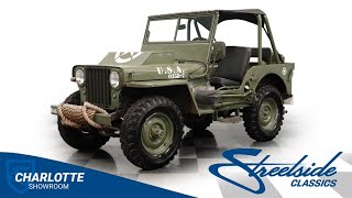 1946 Jeep Willys  9034-CHA for sale | Charlotte, Atlanta, Dallas, Tampa, Phoenix, Nashville