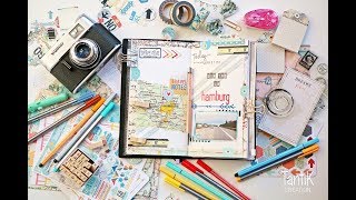 Traveler's Notebook Journal Process with Cocoa Daisy Kits #1 (Ad)