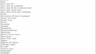 Java Tutorial - List All Font Names Installed On Your Computer [60 Seconds]