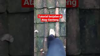 Cara Berjalan di Atas Genteng tidak Pecah #shorts #tips