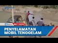 Detik-detik Penyelamatan Mobil Rombongan Guru yang Terjun ke Sungai Berlangsung Dramatis