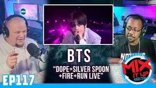 Download BTS 'DOPE+SILVER SPOON+FIRE+RUN' LIVE | FIRST TIME REACTION VIDEO (EP117) mp3