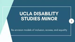Learn About The Ucla Disability Studies Minor