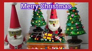 How to make simple Christmas tree and Santa Claus //DIY Christmas decorations #christmas #diy