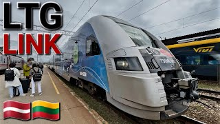 LTG LINK New Train Riga, Latvia 🇱🇻🚆🇱🇹 Vilnius, Lithuania Trip Report Economy 300Km 4 hours 7 stops