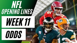 NFL OPENING LINES REPORT | Week 11 NFL Odds | Point Spreads, Moneylines, Betting Totals