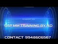 Self learning SAP MM Class videos from RD