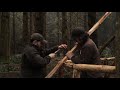 building a medieval village in 32 days bushcraft skills bushcraft shelters