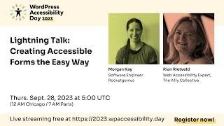 Creating Accessible Forms the Easy Way
