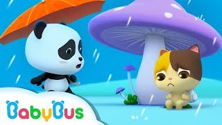 Baby Panda's Umbrella | Baby Kitten Looks for Shelter From Rain | BabyBus Cartoon