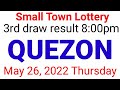 STL - QUEZON May 26, 2022 3RD DRAW RESULT