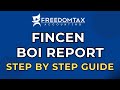 FINCEN BOI Report (Step by Step Instructions Guide)