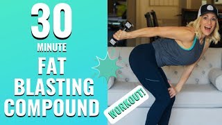 30 Minute Fat Burning Compound Workout | Tracy Steen Compound Workout 🔥