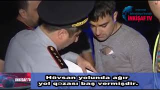 Hövsan yolunda ağır yol qəzası