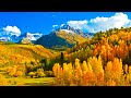 Aerial Autumn Around the Europe - Beautiful Peak Fall Foliage Drone Footage with Relaxing Music