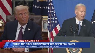 Trump and Biden criticized for use of pardon power