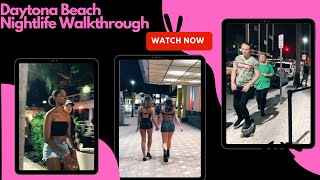 Daytona Beach Nightlife Walk #4kwalkingtour #daytonabeachflorida #hurricaneian