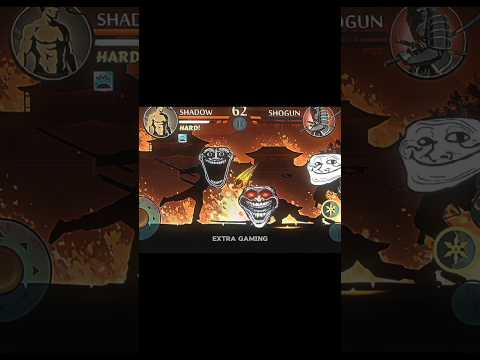 (Pelea de sombras 2) Sombra vs Shogun Troll Face edición#shorts #shadowfight2 #trollface #edit #viral