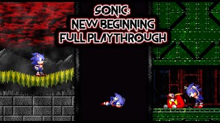 SONIC: New Beginning Full Playthrough (No Commentary)