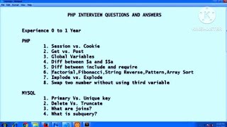 PHP Interview Questions & Answers | PHP Programming Interview Questions | PHPTutorial | #simplilearn