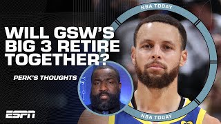 Will Golden State's Big 3 stay together? 🤔 Perk believes Warriors trio WON'T last | NBA Today