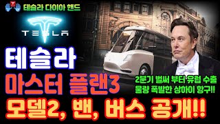 테슬라 마스터 플랜3에서 모델2, 밴과 버스 출시 공개!! / TESLA CHINA 2분기가 시작, 벌써부터 유럽 수출을 위한 물량 폭발!!