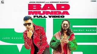 Bad Munda Full Video Song Jass Manak | Emiway Bantai | Bad Munda Jass Manak Song 4k