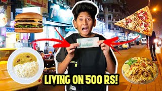 Living on 500 Rs for 24 Hours Challenge!😳| Vampire YT