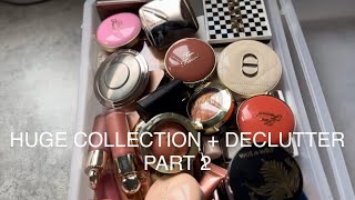 MAKEUP COLLECTION + DECLUTTER 2023 PART 2 | BLUSH, BRONZER + HIGHLIGHTER