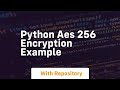 python aes 256 encryption example