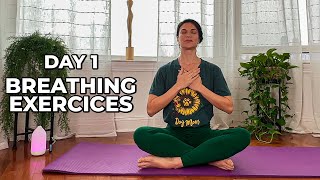 Four Day Morning Wellness Challenge | Day 1 | Breathing Exercises