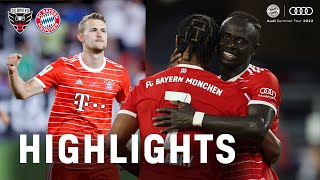 Mané & de Ligt score on debut | Highlights Washington D.C. United vs. FC Bayern 2-6 | Friendly match