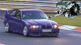 BMW E36 S54B32 Coupe on the Nürburgring Nordschleife!