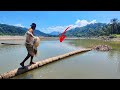 THE FISH GARDEN WAS SHOCKED WHEN THE FISH NET GOT A BIG ONE!!! #Amazing fishing videos