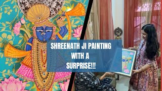 Pichwai Shreenath ji Painting | shreenath ji painting |* SURPRISE * REACTION #pichwai #shreenathji