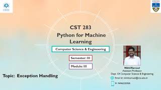 KTU CS283 Python For Machine Learning