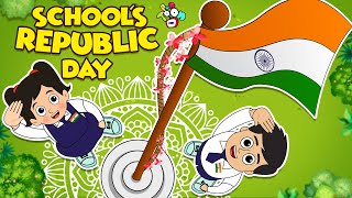 School's Republic Day | Indian Flag | Animated Stories | English Cartoon | Stories | PunToon Kids