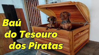 BAÚ DO TESOURO DOS PIRATAS - Para guardar brinquedos de criança