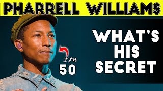 Pharrell Williams at 50 Years Old | Spills His Secrets To Looking Young Reveals Diet & Skin Care