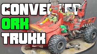 Converted Ork Trukk! Warhammer 40K Convert and Paint Tutorial!